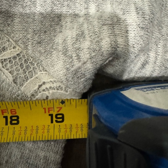 MAURICES Gray and Cream Lace Sheath Dress Size XL Casual Fun Athleisure Boho - Picture 12 of 13